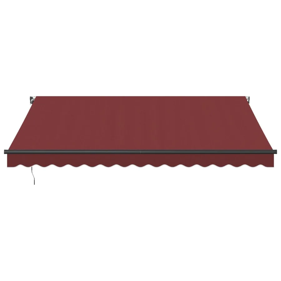 Auvent manuel rétractable bordeaux 400x350 cm - 3