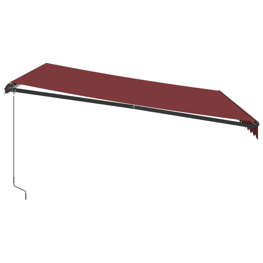 Auvent manuel rétractable bordeaux 400x350 cm - 4
