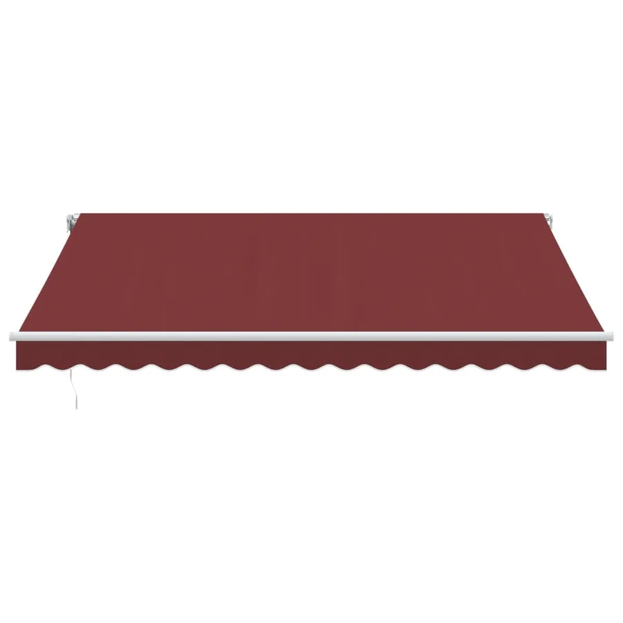 Auvent rétractable automatique avec LED bordeaux 400x350 cm - 4