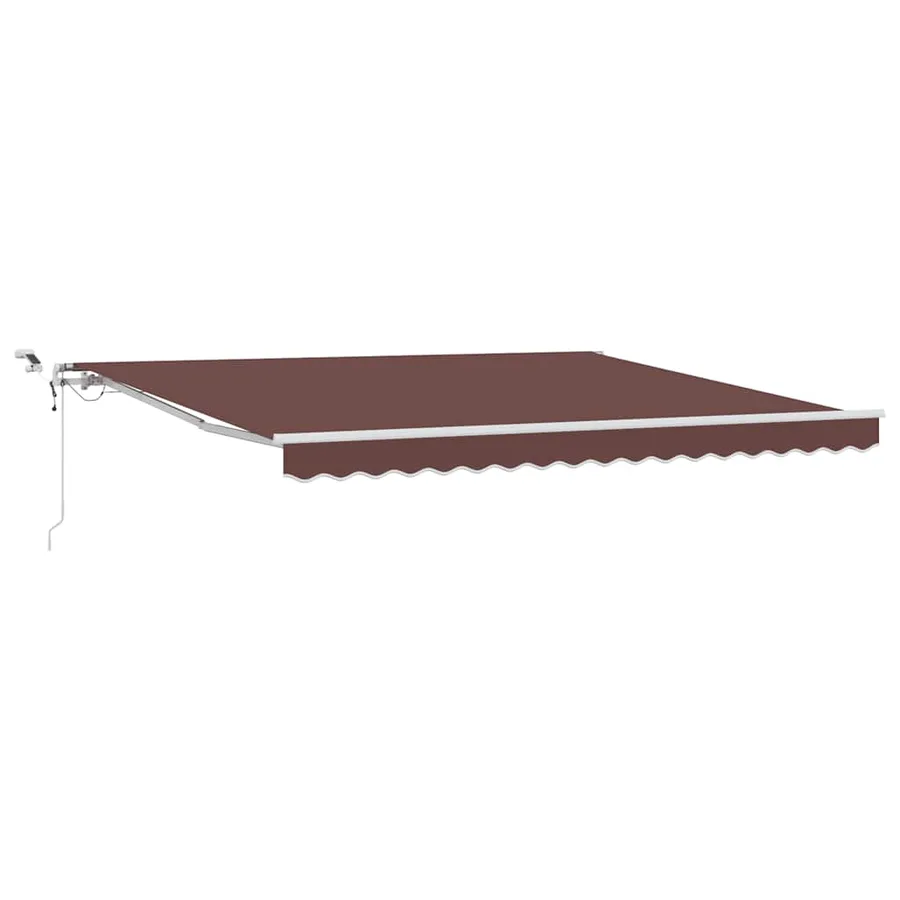Auvent rétractable automatique avec LED marron 400x300 cm - 2