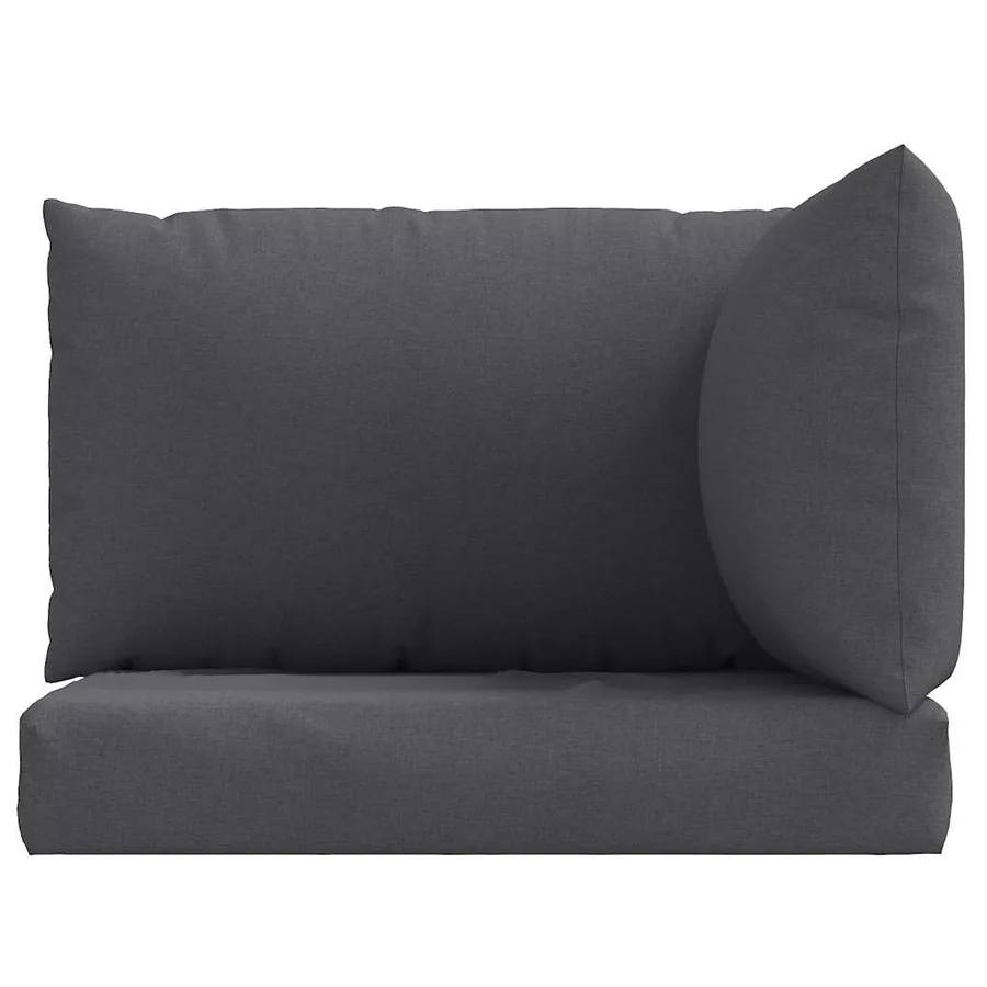 Coussins de palette lot de 3 anthracite mélangé tissu - 4