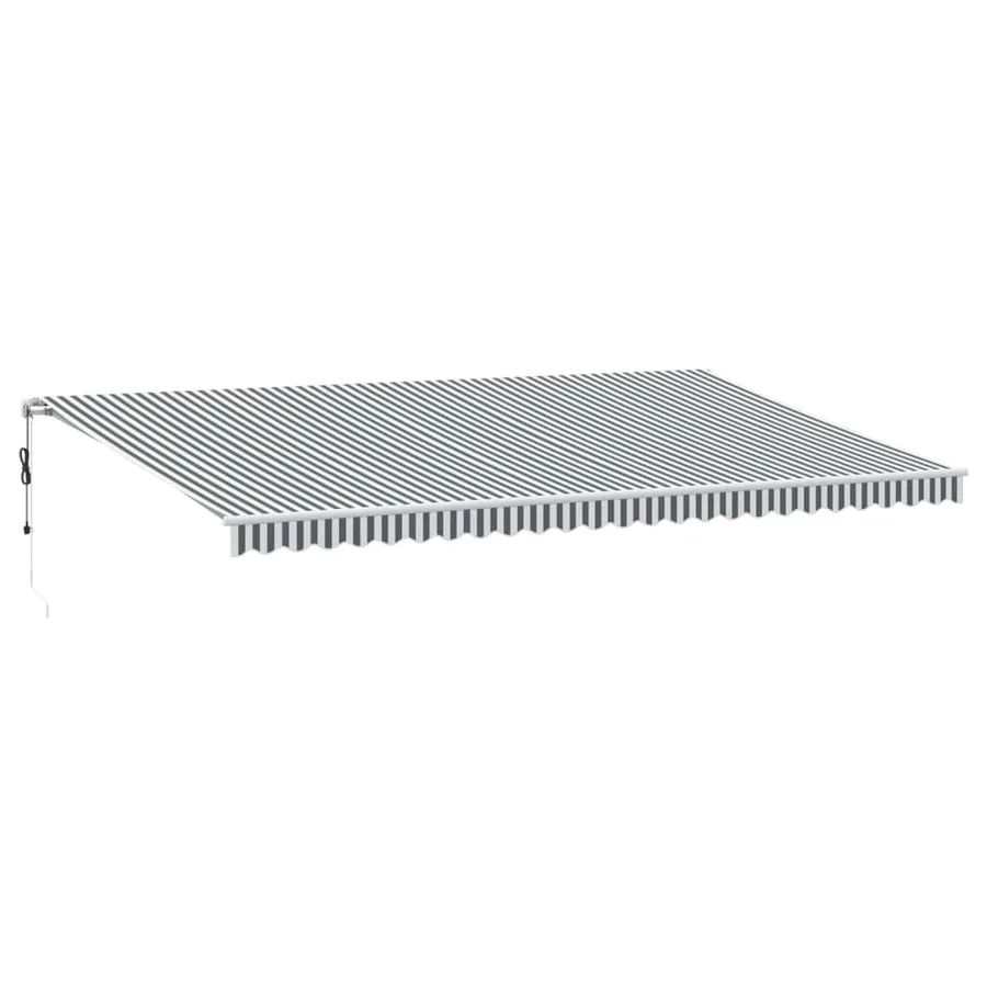 Auvent rétractable automatique anthracite et blanc 600x350 cm - 2