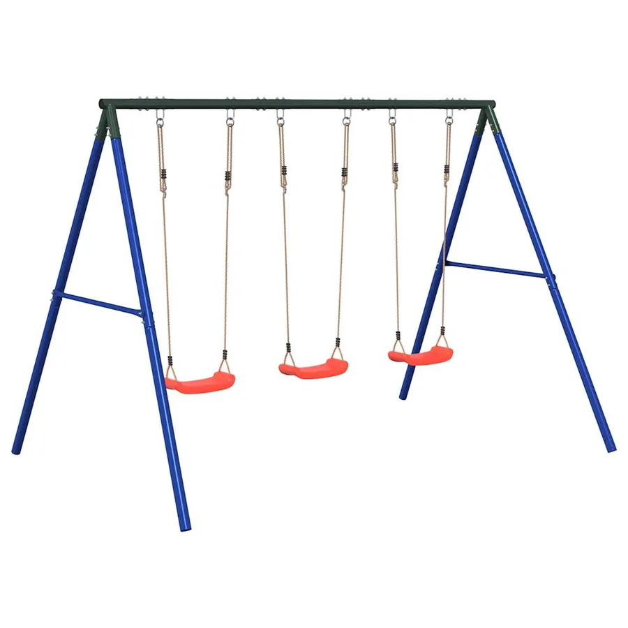 Ensemble de balançoire d'extérieur avec 3 balançoires - 2