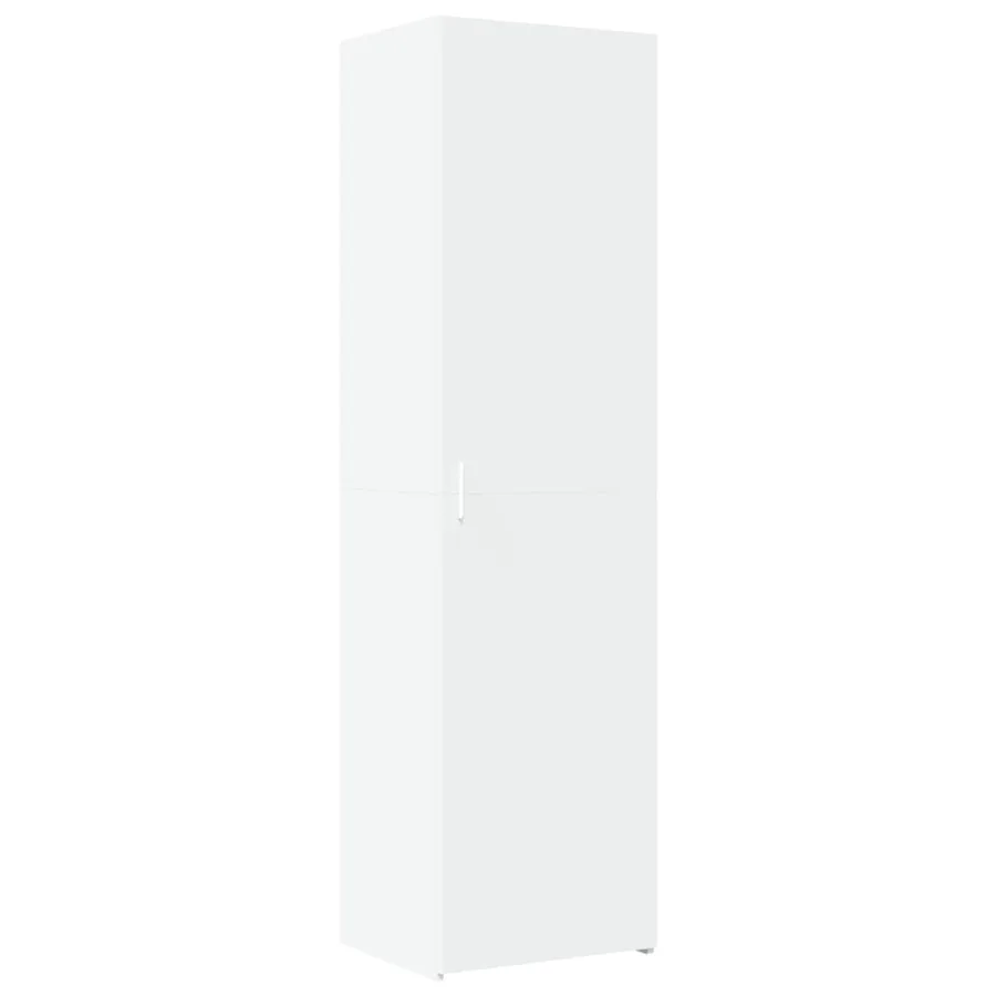 Buffet haut blanc 50x42,5x185 cm bois d'ingénierie - 2