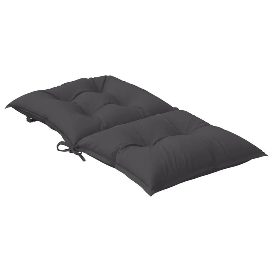 Coussins de chaise à dossier bas lot de 4 anthracite mélangé - 6