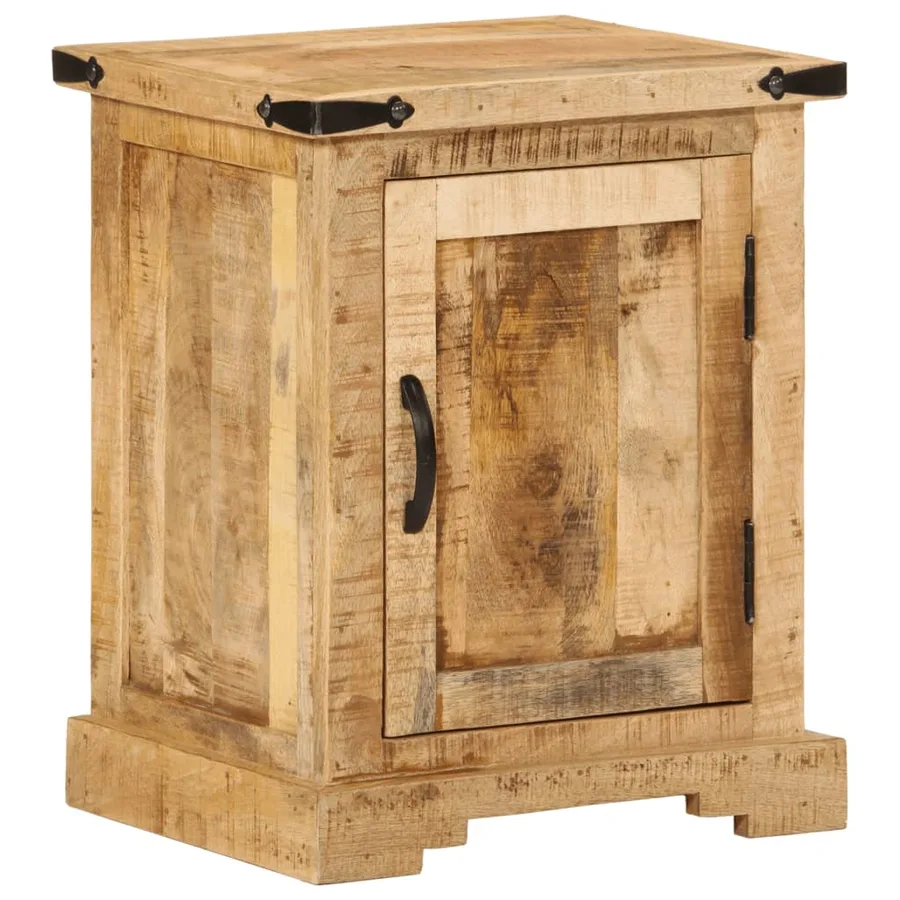 Table de chevet 40x35x50 cm bois de manguier massif - 11