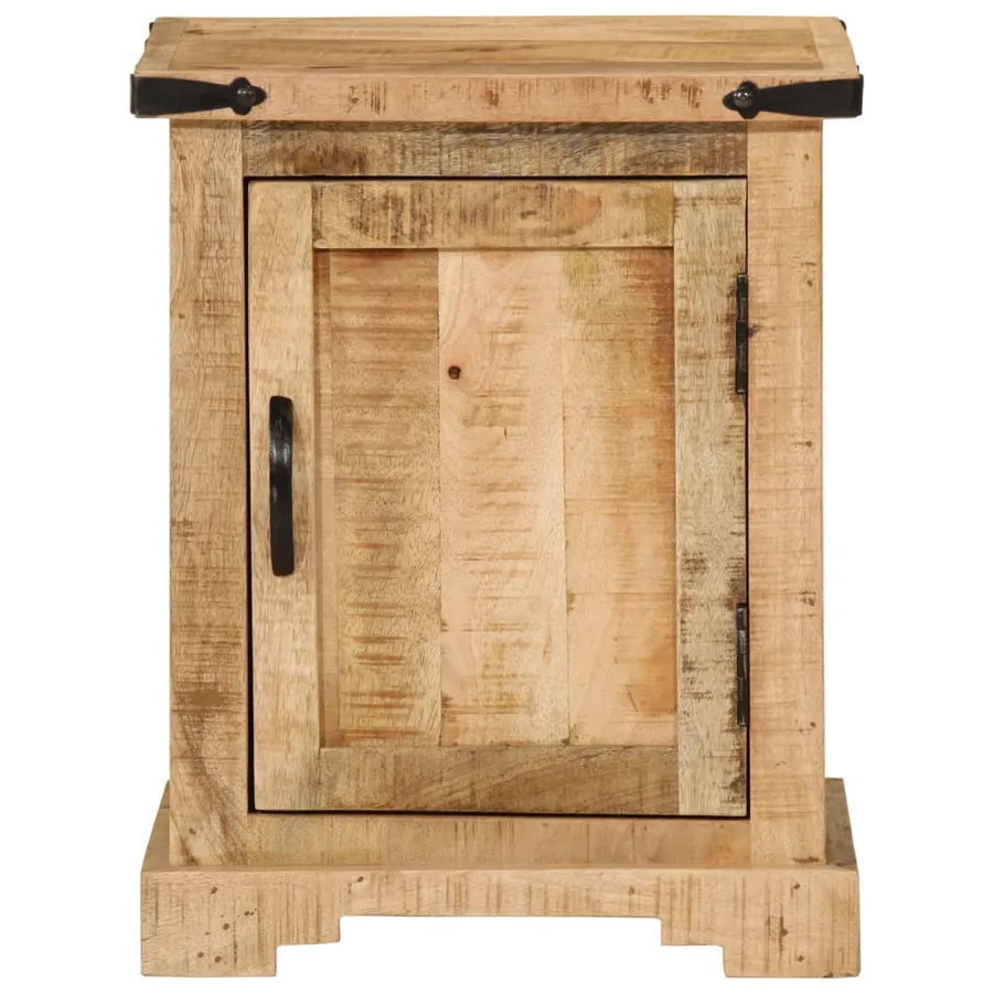 Table de chevet 40x35x50 cm bois de manguier massif - 2