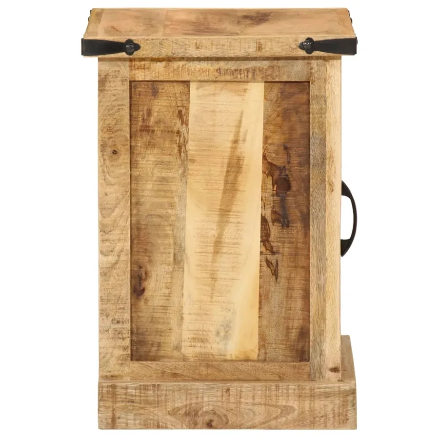 Table de chevet 40x35x50 cm bois de manguier massif - 4