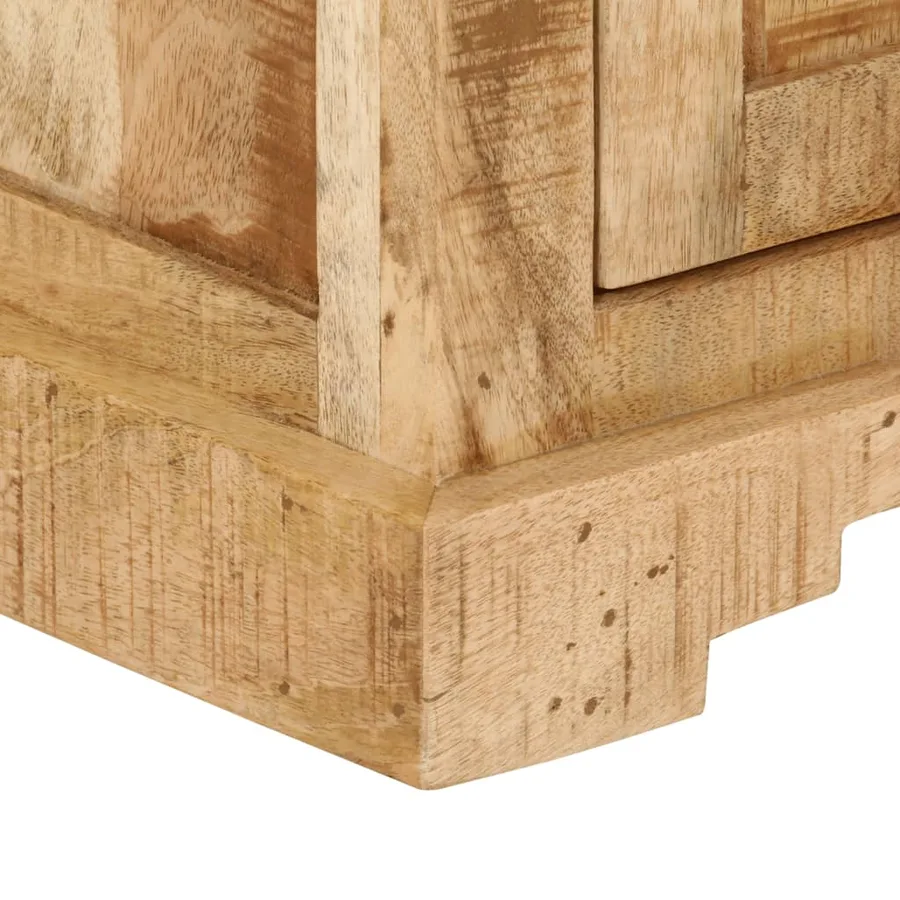 Table de chevet 40x35x50 cm bois de manguier massif - 8