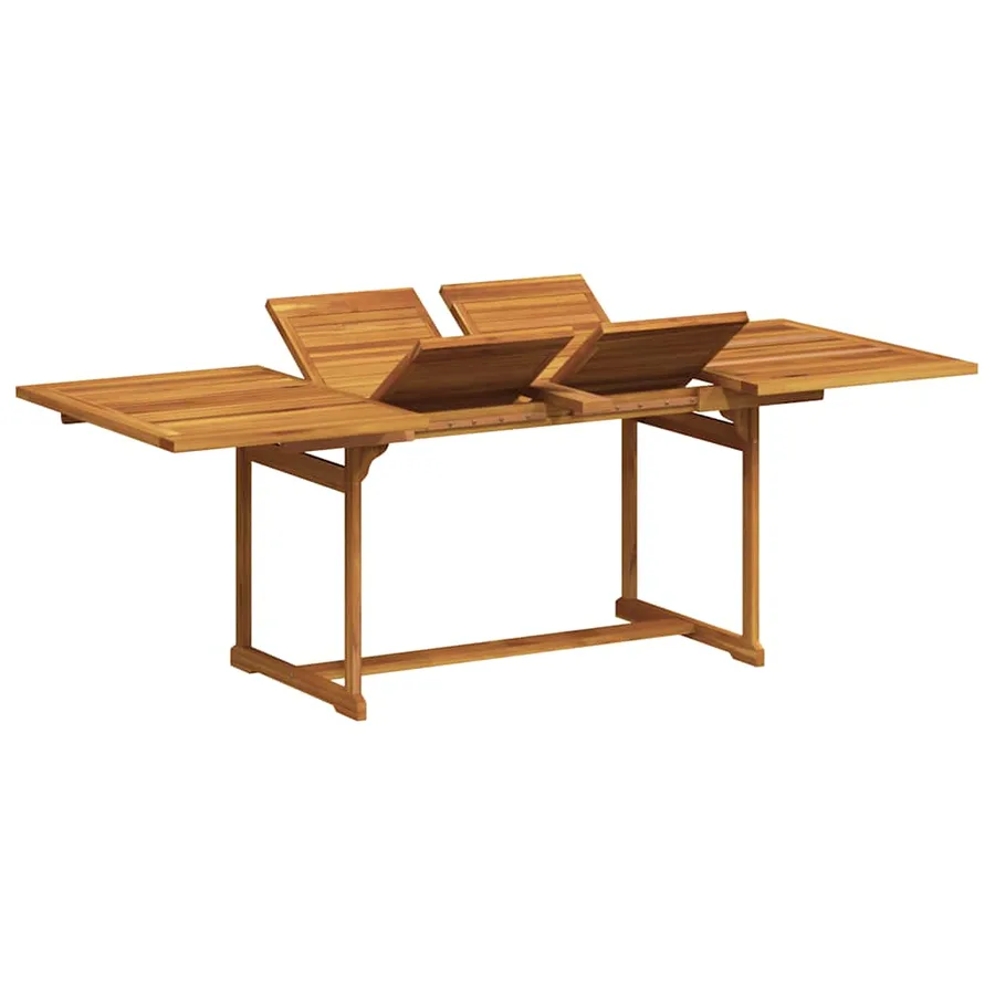 Ensemble à manger de jardin 9pcs bois d'acacia solide textilène - 5