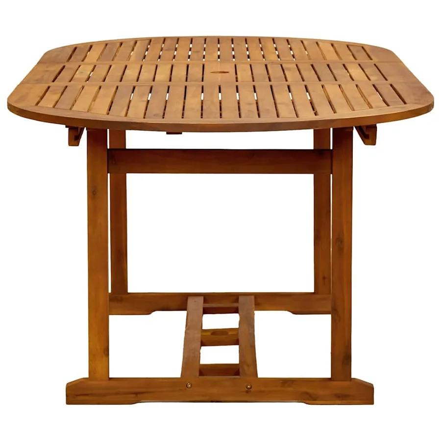 Ensemble à manger de jardin 5pcs bois d'acacia solide textilène - 5