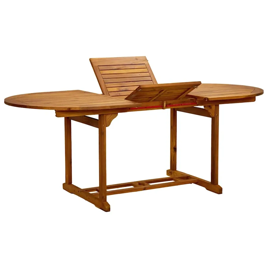 Ensemble à manger de jardin 5pcs bois d'acacia solide textilène - 6