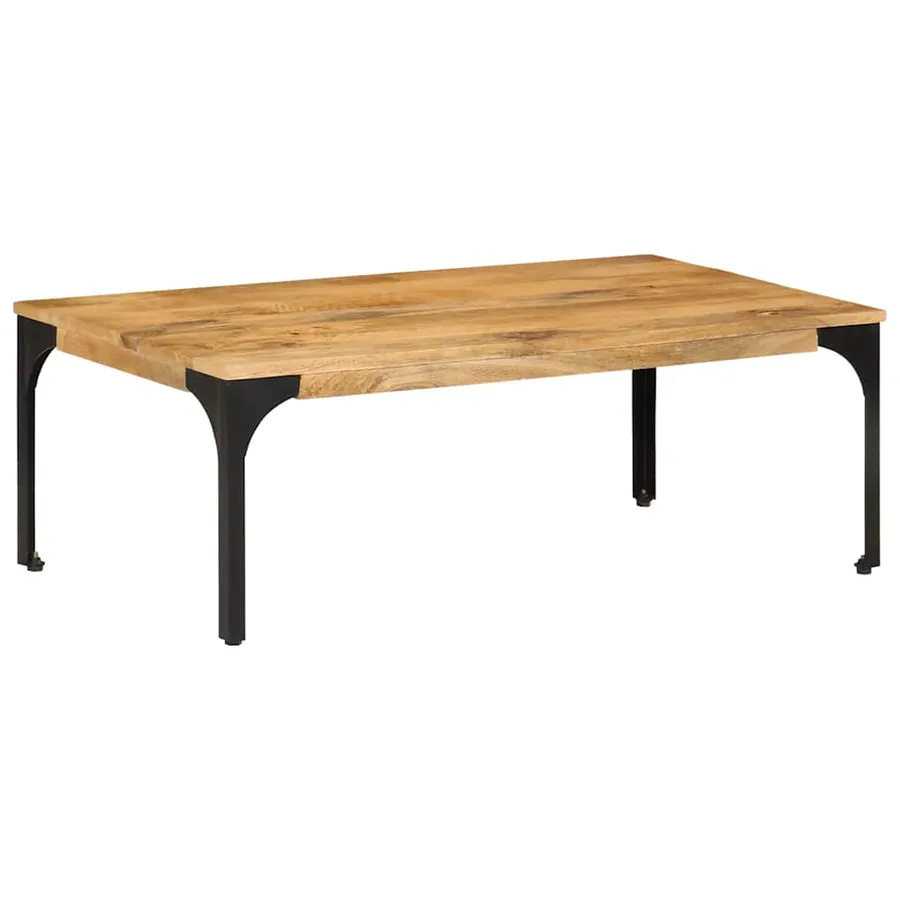 Table basse 100x55x35 cm bois de manguier massif - 10