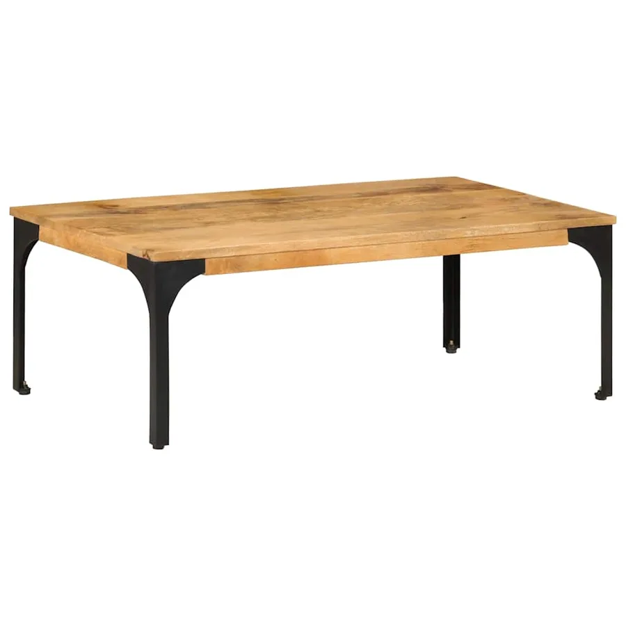 Table basse 100x55x35 cm bois de manguier massif - 11