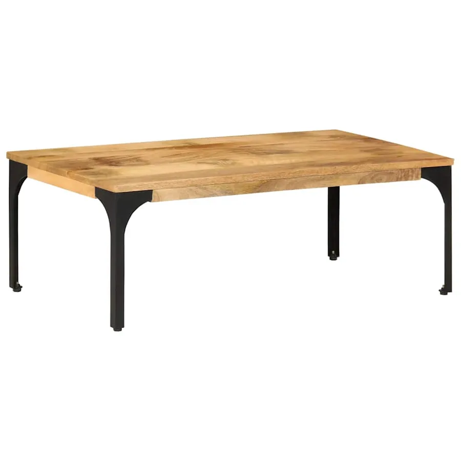 Table basse 100x55x35 cm bois de manguier massif - 8