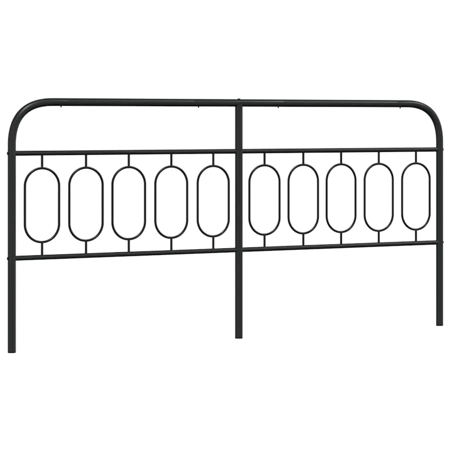 Tête de lit de remplacement métal noir 200 cm - 2