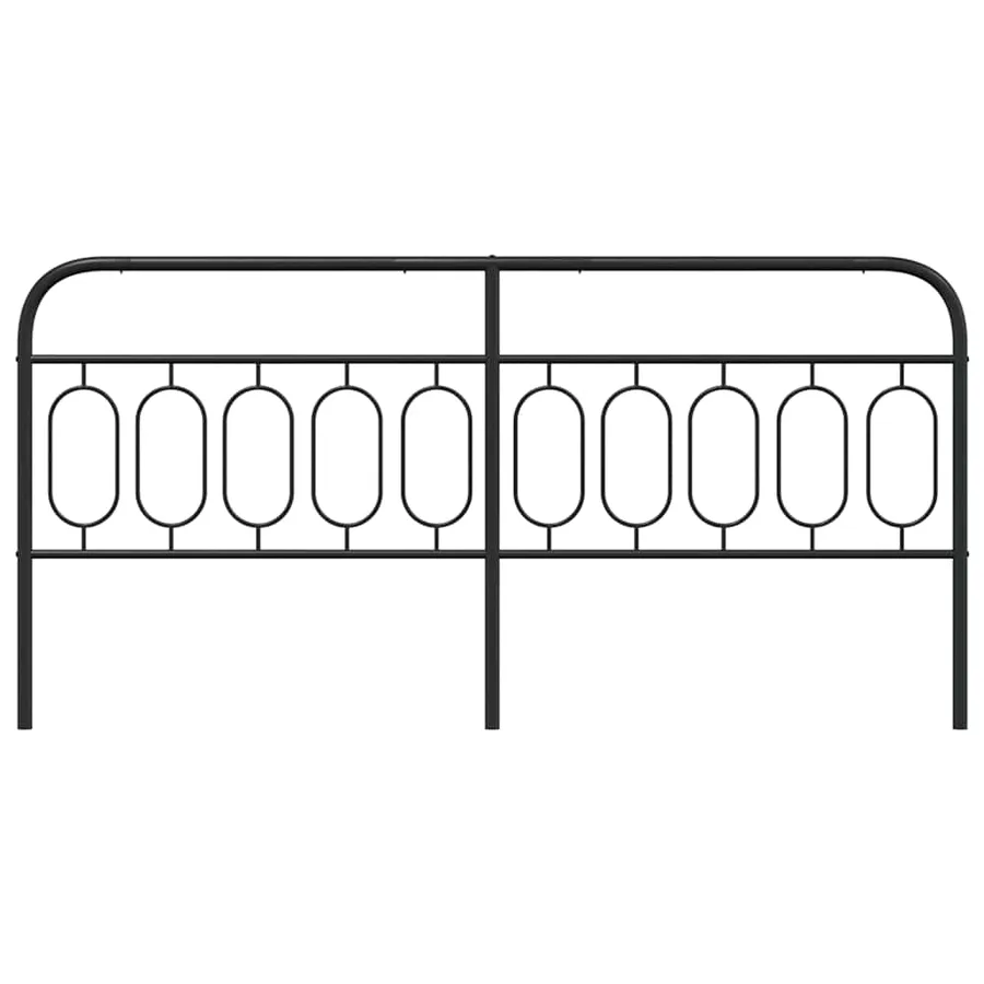 Tête de lit de remplacement métal noir 200 cm - 4