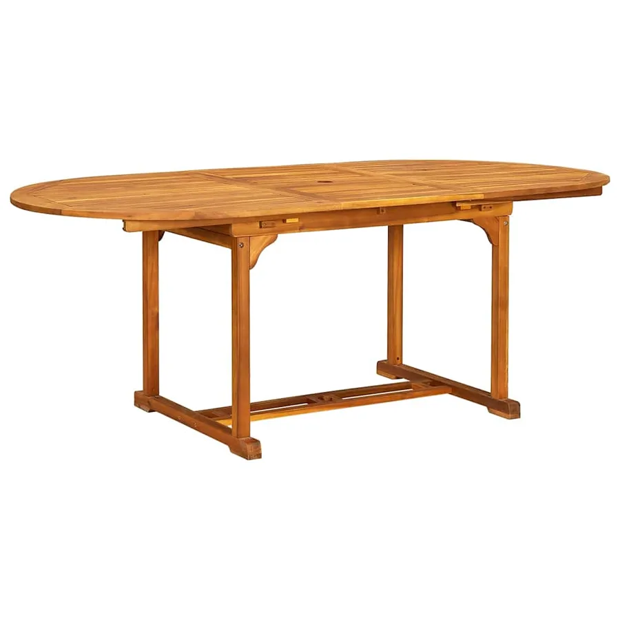 Ensemble à manger de jardin 5pcs bois d'acacia solide textilène - 3