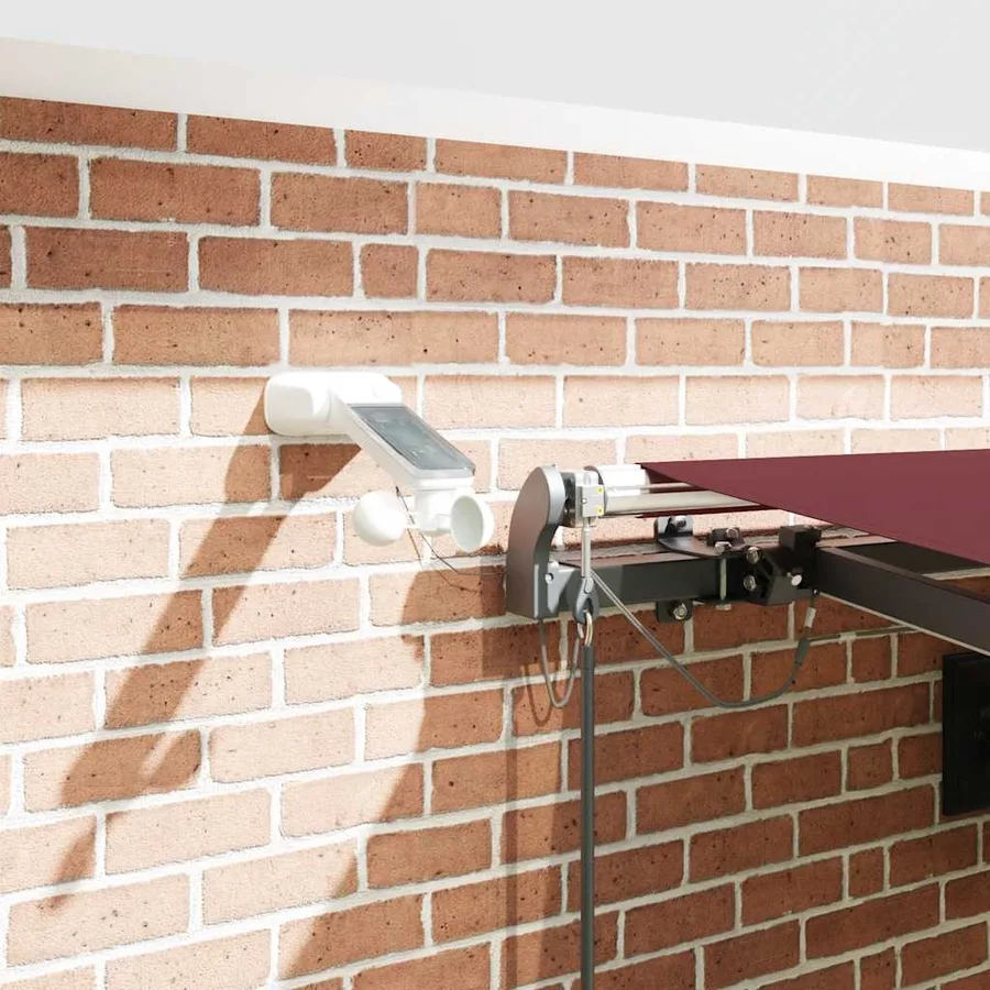 Auvent rétractable automatique avec LED marron 450x300 cm - 4