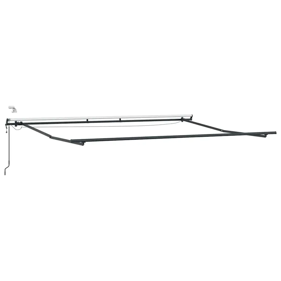 Auvent rétractable automatique avec LED marron 450x300 cm - 7