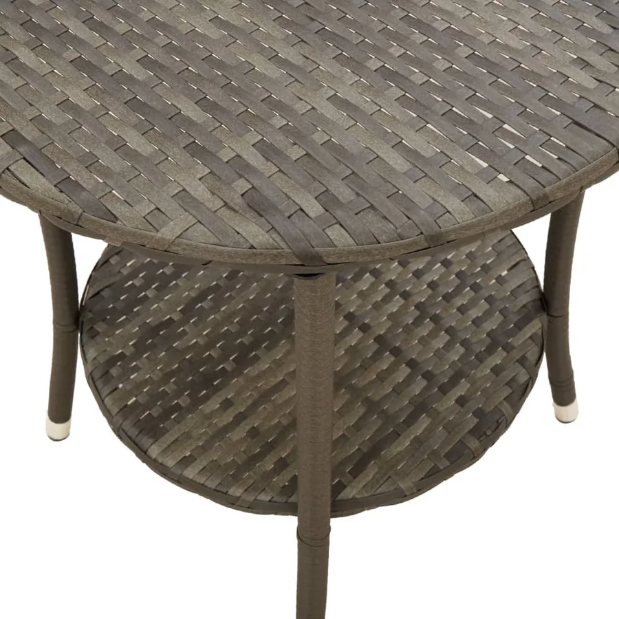 Chaises inclinables de jardin lot de 2 et table résine tressée - 10