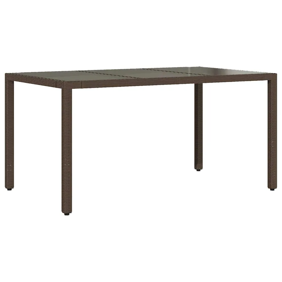 Ensemble de bistro de jardin 7 pcs coussins marron poly rotin - 4
