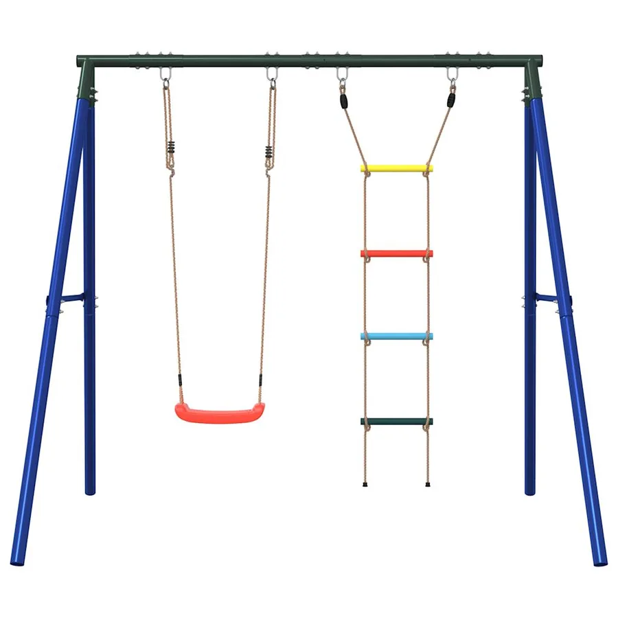 Ensemble de balançoire d'extérieur avec balançoire et échelle - 3