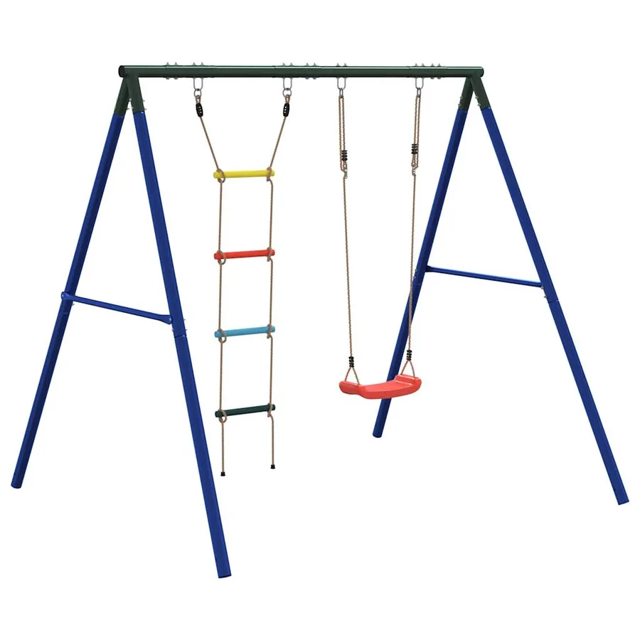 Ensemble de balançoire d'extérieur avec balançoire et échelle - 5