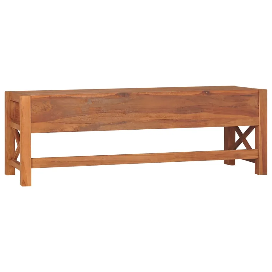 Meuble TV 140x40x45 cm Bois de teck - 5