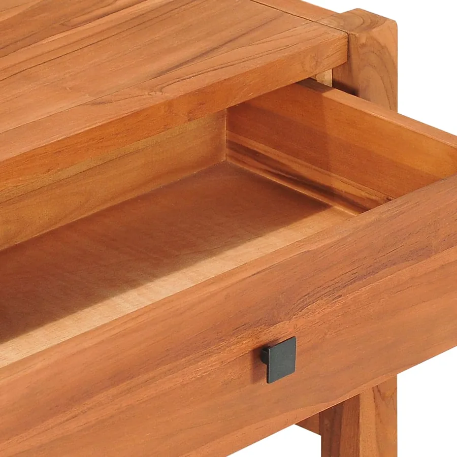 Meuble TV 140x40x45 cm Bois de teck - 8