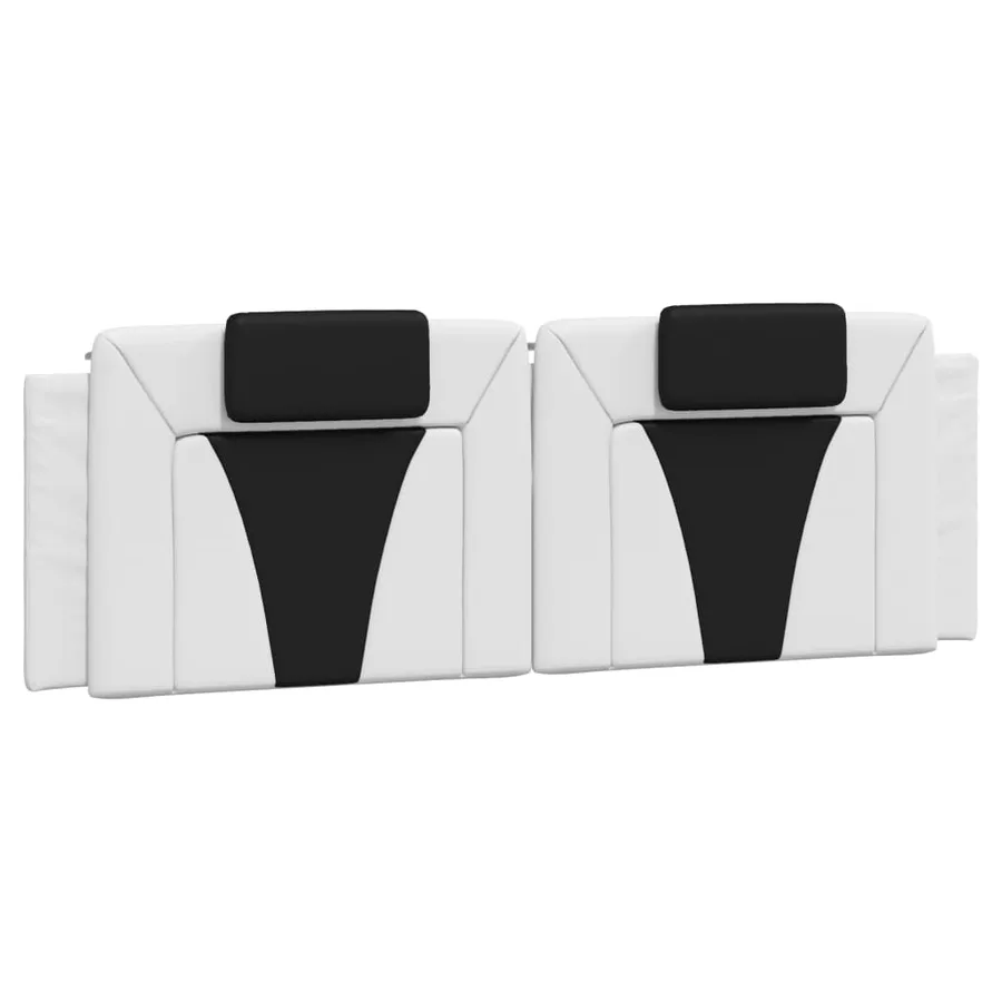Lit Viana avec matelas blanc et noir 160x200 cm similicuir - 5