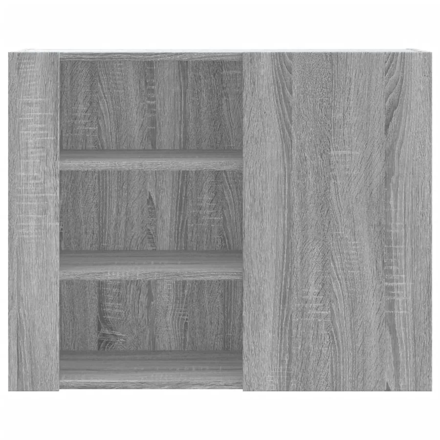 Armoire murale sonoma gris 75x35x60 cm bois d'ingénierie - 4