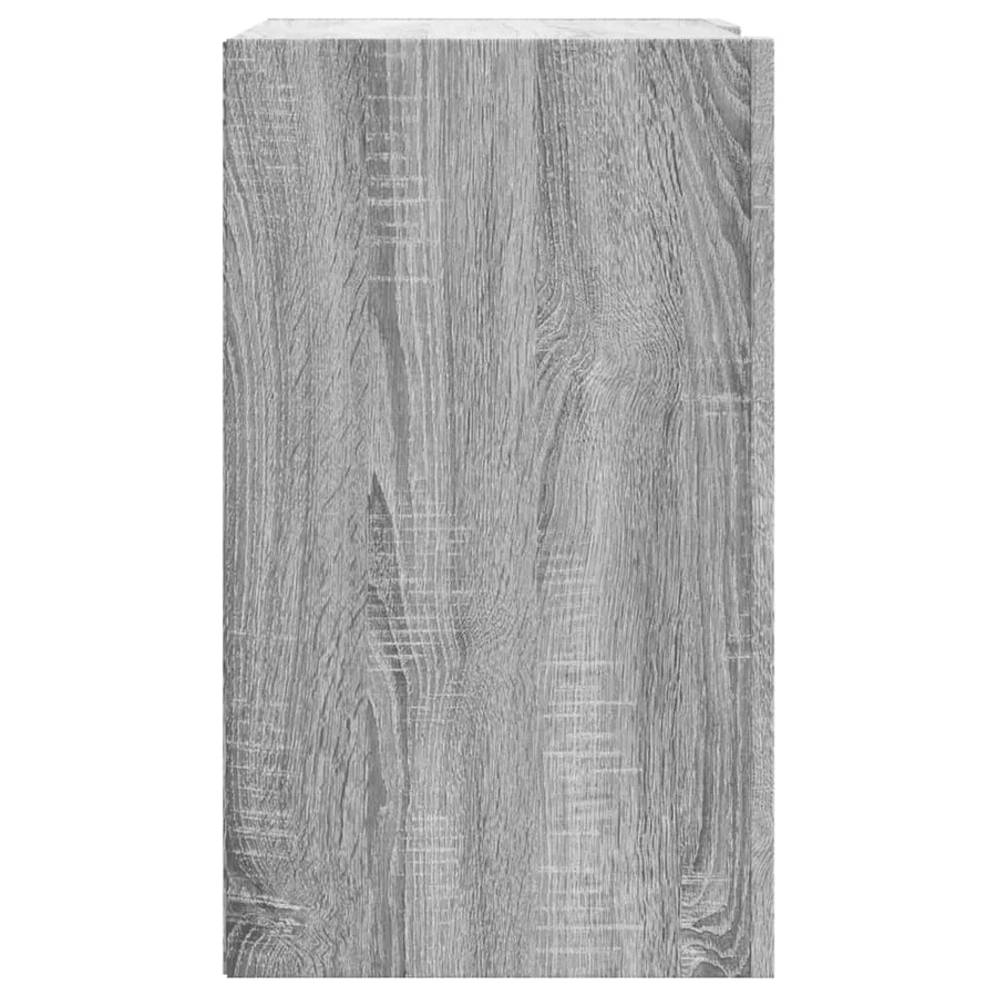 Armoire murale sonoma gris 75x35x60 cm bois d'ingénierie - 5