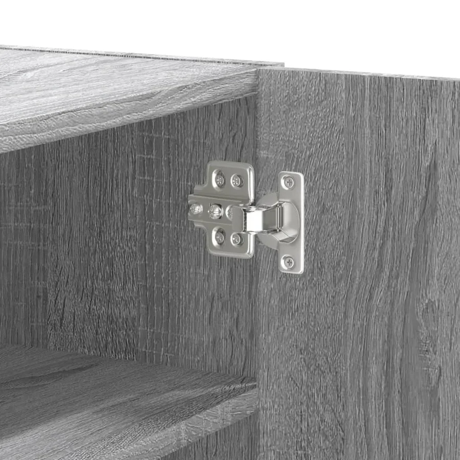 Armoire murale sonoma gris 75x35x60 cm bois d'ingénierie - 9