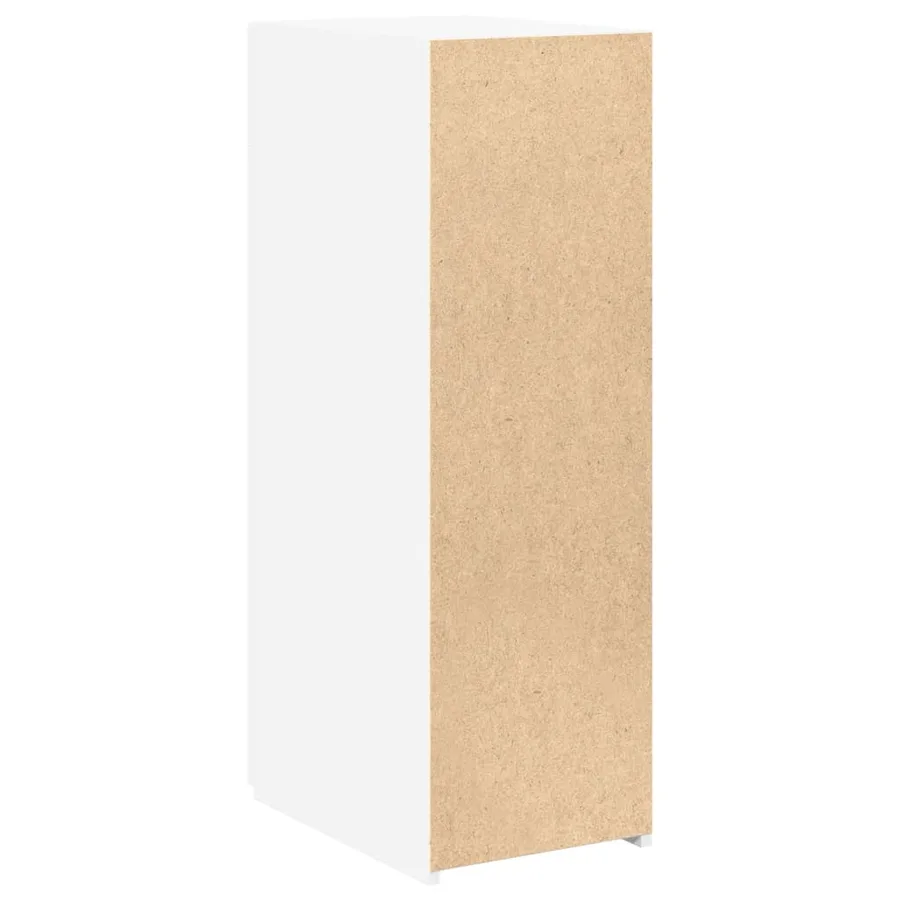 Buffet blanc 30x42,5x93 cm bois d'ingénierie - 4
