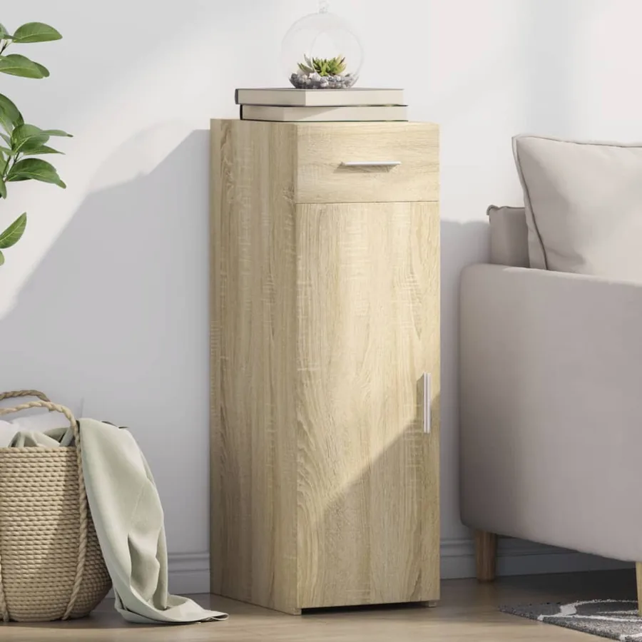 Buffet chêne sonoma 30x42,5x93 cm bois d'ingénierie