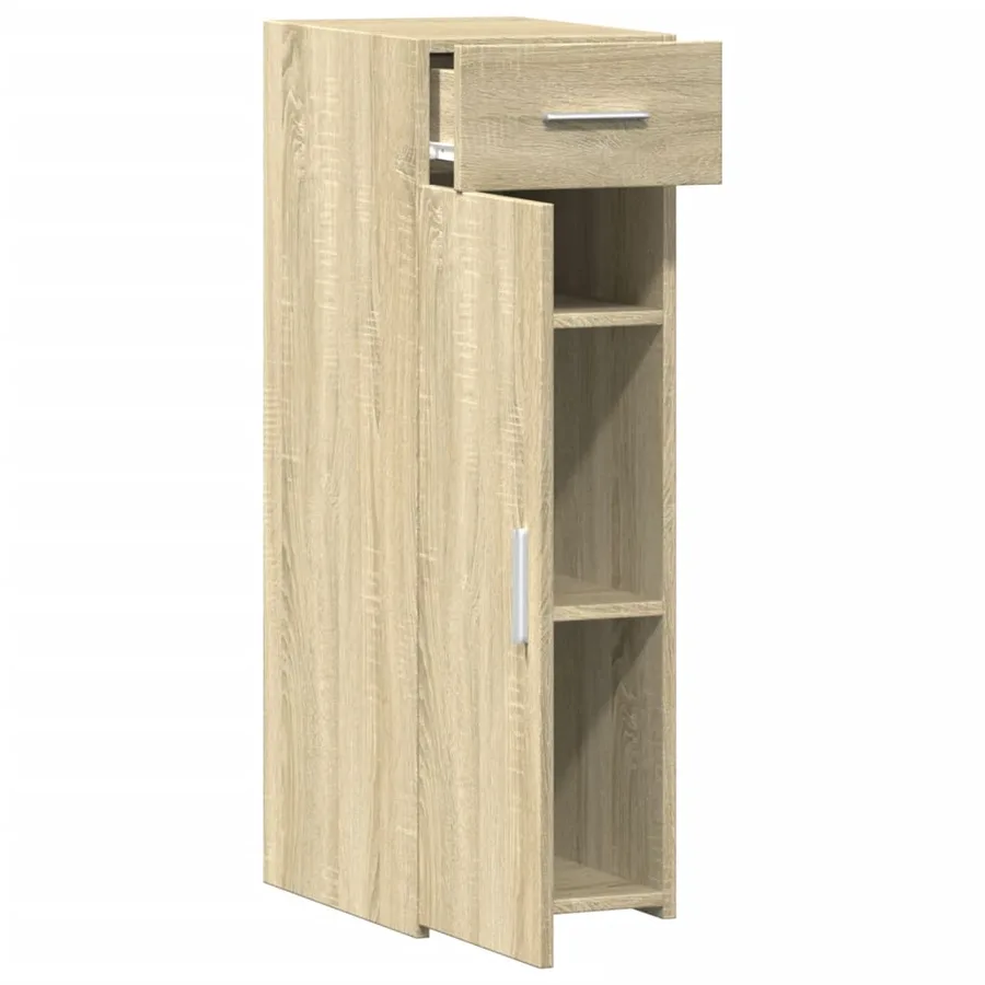 Buffet chêne sonoma 30x42,5x93 cm bois d'ingénierie - 9
