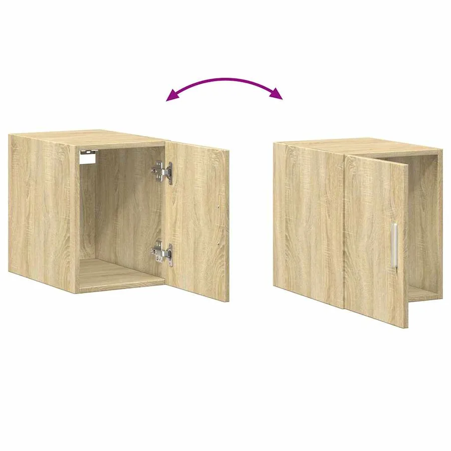 Armoire murale chêne sonoma 30x42,5x40 cm bois d'ingénierie - 7