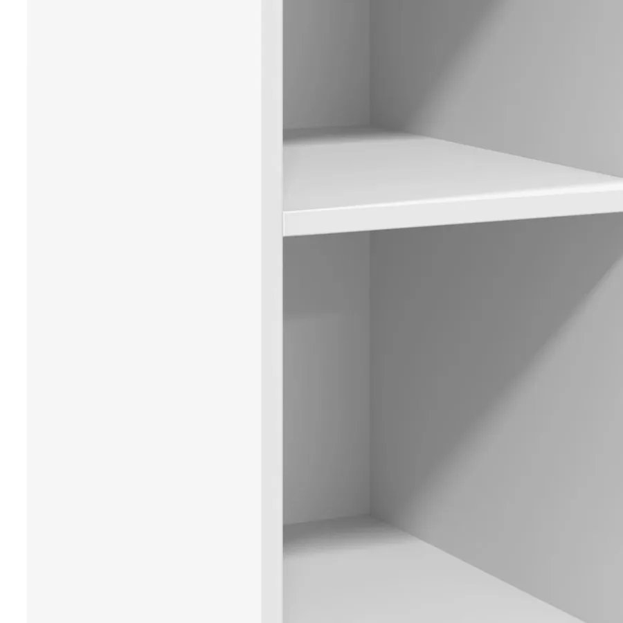 Buffet blanc 30x41x93 cm bois d'ingénierie - 7