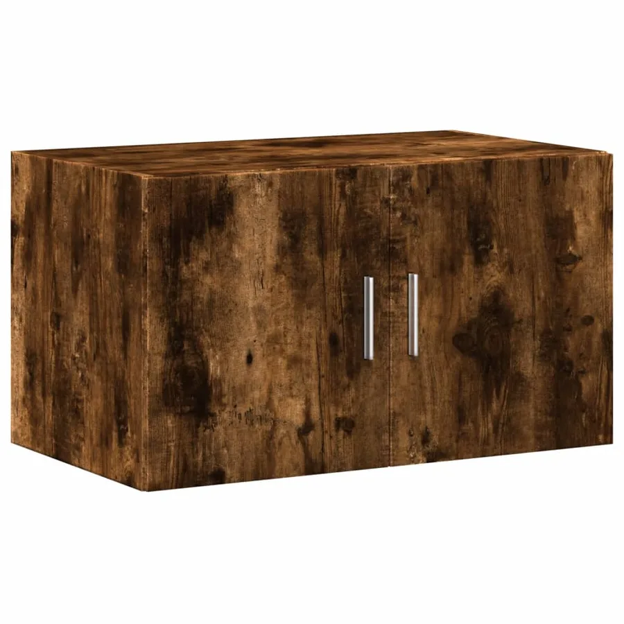 Armoire murale chêne fumé 70x42,5x40 cm bois d'ingénierie - 2