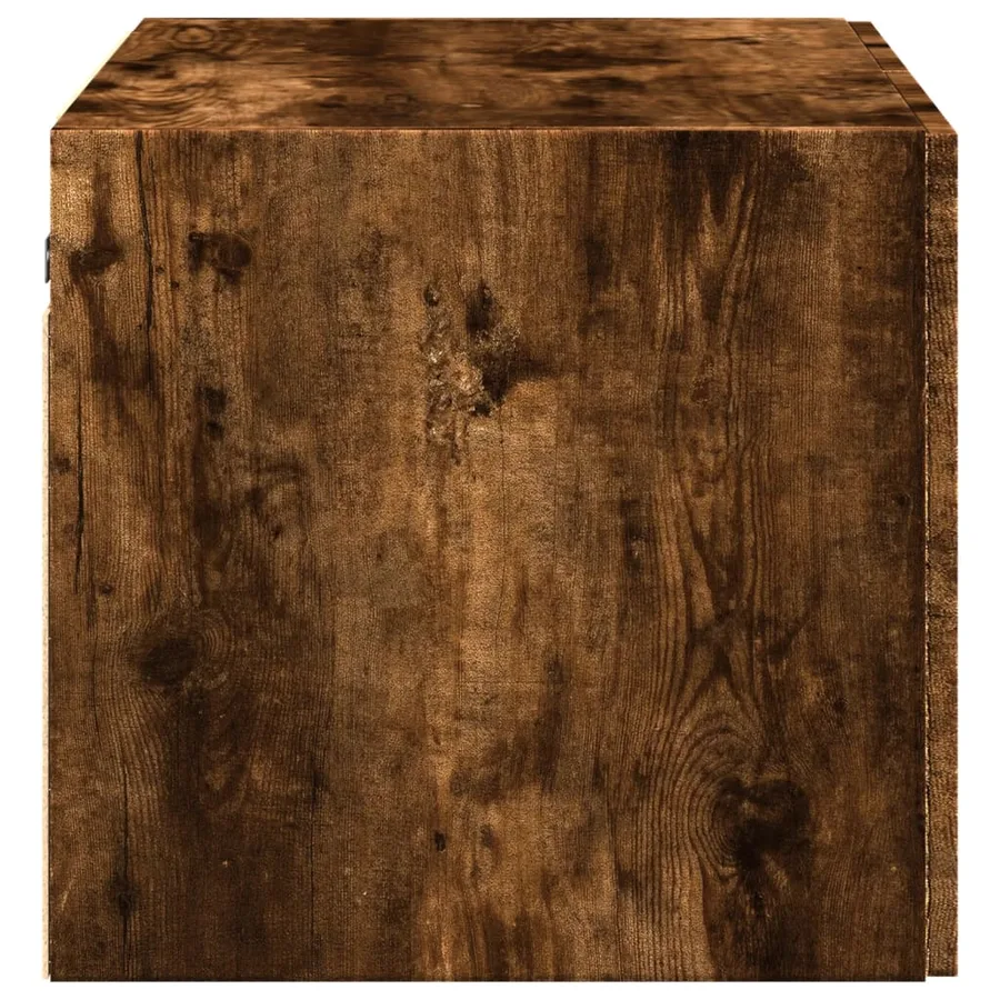 Armoire murale chêne fumé 70x42,5x40 cm bois d'ingénierie - 5