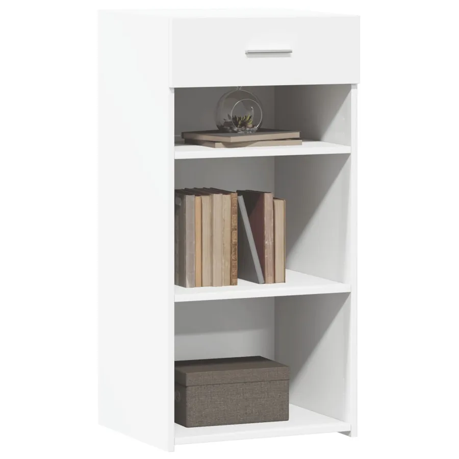 Buffet blanc 45x42,5x93 cm bois d'ingénierie - 3