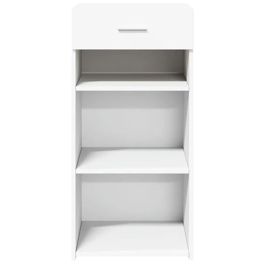 Buffet blanc 45x42,5x93 cm bois d'ingénierie - 4
