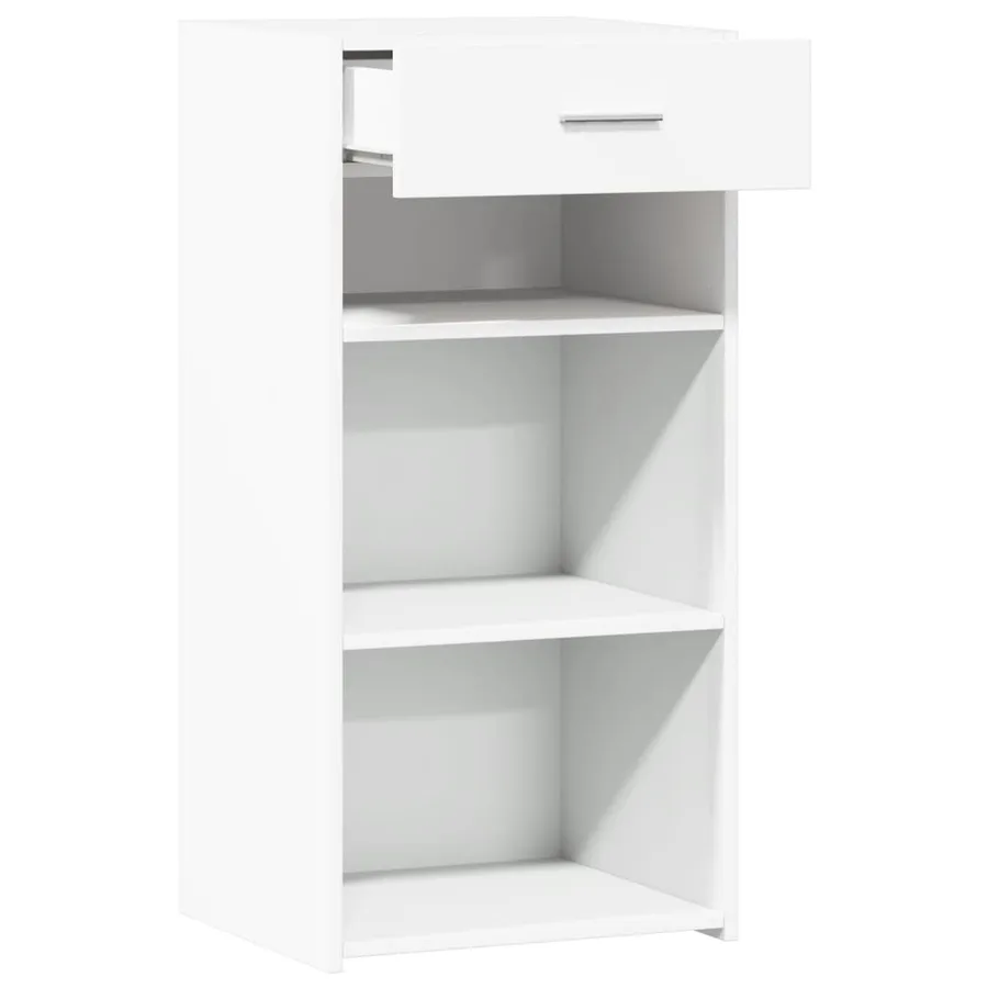 Buffet blanc 45x42,5x93 cm bois d'ingénierie - 7