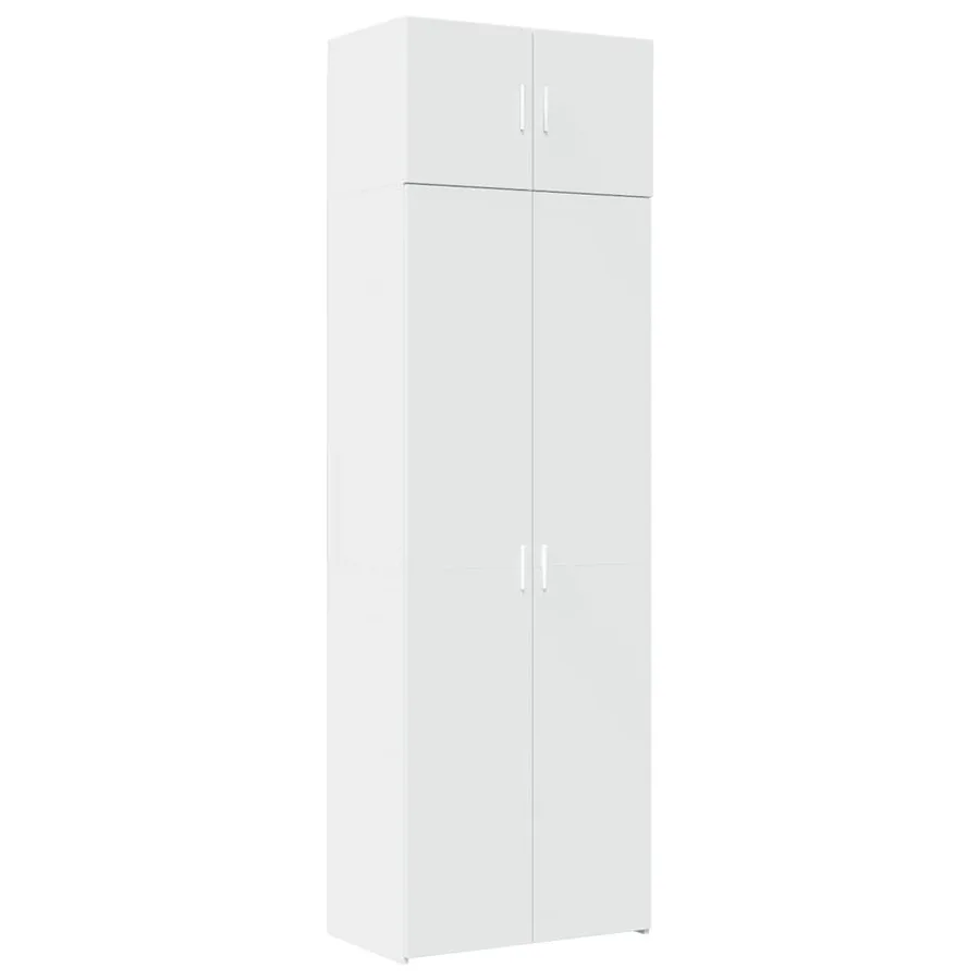 Armoire de rangement blanc 70x42,5x225 cm bois d'ingénierie - 2