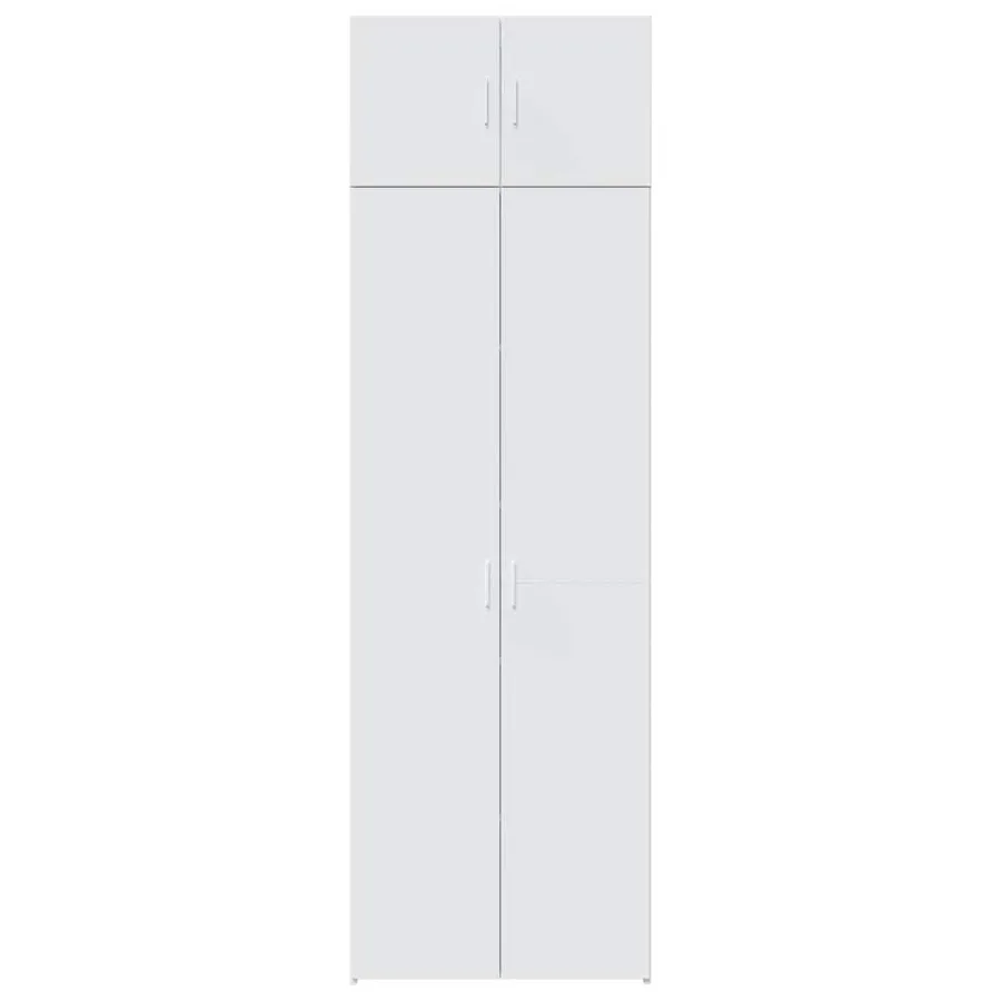 Armoire de rangement blanc 70x42,5x225 cm bois d'ingénierie - 4