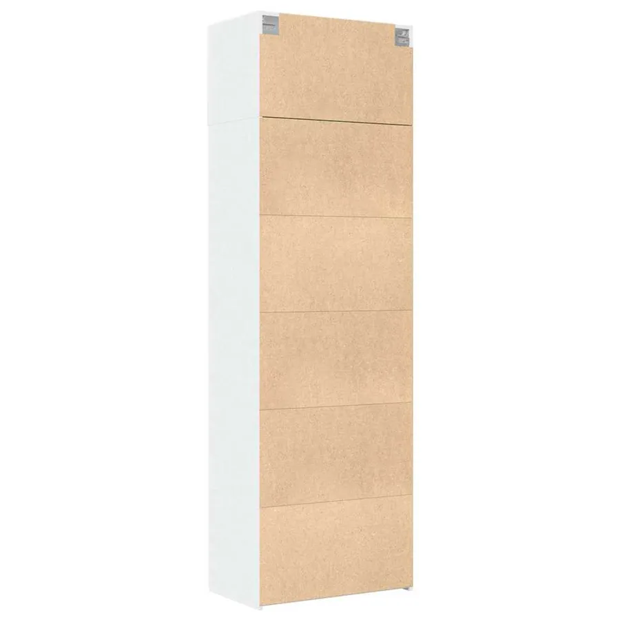 Armoire de rangement blanc 70x42,5x225 cm bois d'ingénierie - 8