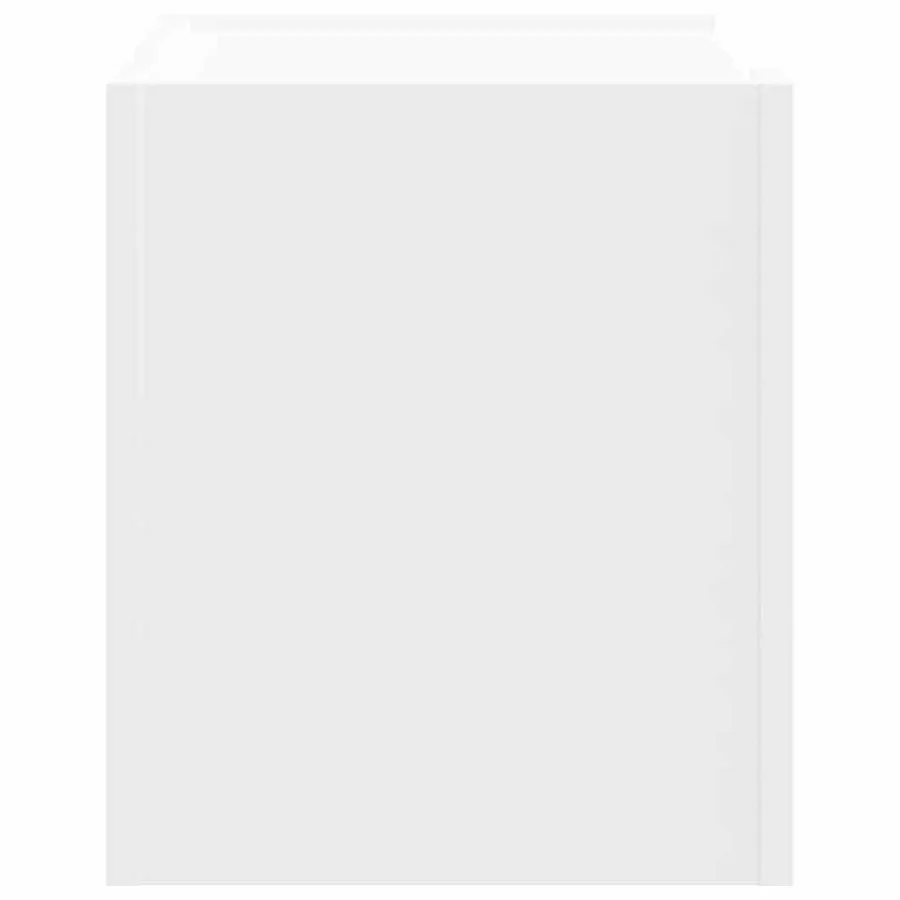 Tables de chevet murales 2 pcs blanc 45x30x35 cm - 5