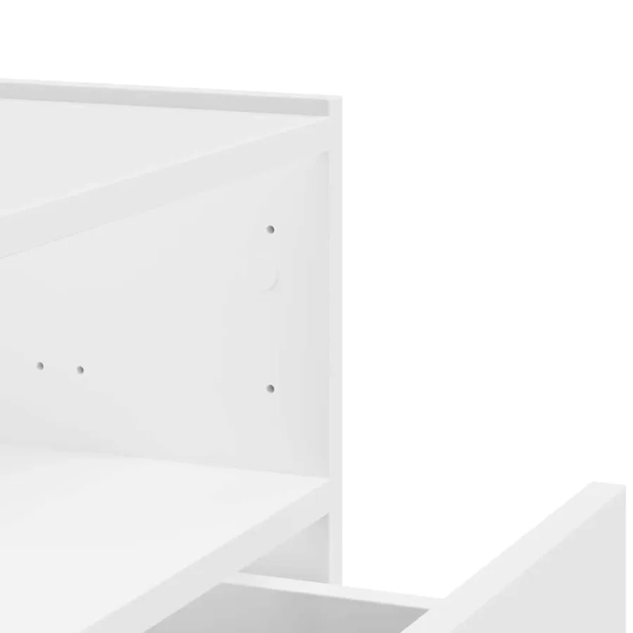 Tables de chevet murales 2 pcs blanc 45x30x35 cm - 9