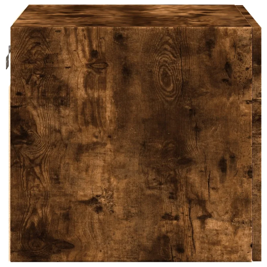Armoire murale chêne fumé 50x42,5x40 cm bois d'ingénierie - 5